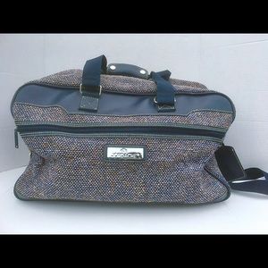 Jordache Vintage Blue Grey Tweed Unisex Carryon